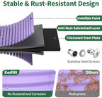 Kesfitt Round Raised Garden Bed, 4x4x1 FT Galvanized Steel Metal Garden Bed, Open-Bottom Design, 12-Inch Deep Outdoor Raised Garden Bed for Vegetables & Herbs, Lavender Purple - Image 2
