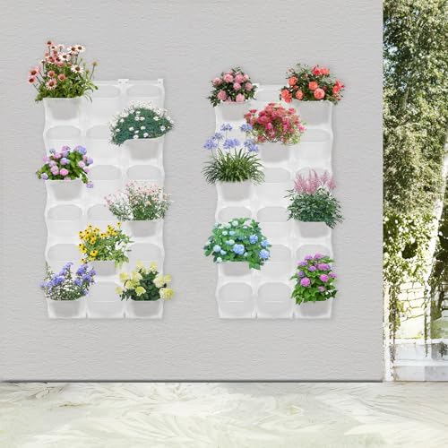 36-Slot Wall Planter, Vertical Garden Flower Pot Holder for Indoor&Outdoor - Image 2