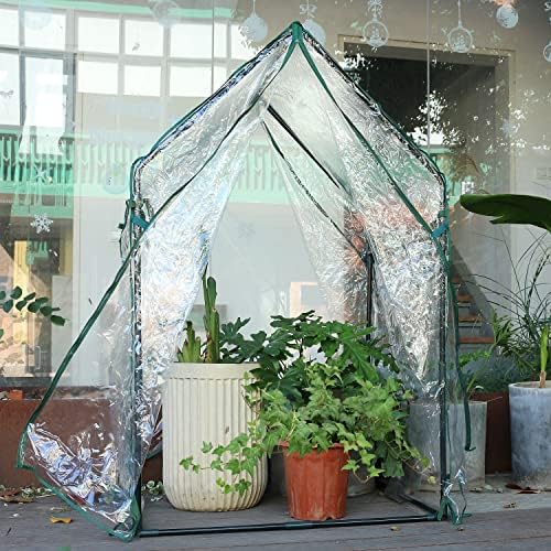 Gardzen Mini Greenhouse 36.2”(L) x36.2”(W) x59.5”(H) - Image 6