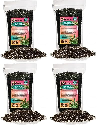 Gardenera Zamioculcas Plant Potting Mix - Elevate Your Space with a Premium Blend for Distinctive Elegance - 20 Quart by Gardenera