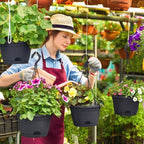 Roshtia 20 Pcs 10 Inch Hanging Baskets for Plants, Black - Image 6