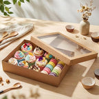 Sinload 10 Pcs 19x14x4 Inch Half Sheet Cake Boxes 5pcs Large Rectangle Bakery Boxes with 5pcs Cake Boards for Pastry Baking, Cupcakes, Donuts, Cookies, Pie Treat Packaging (Brown) - Image 4