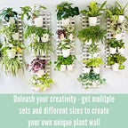 ShopLaLa Wooden Wall Hanging Planter - 2 Pack Wall Plants Holder for Flower Pot Indoor Outdoor Large Rustic White Wood Vertical Herb Garden System Boho Countryside Theme Decor 47.2" (120cm) - Image 6
