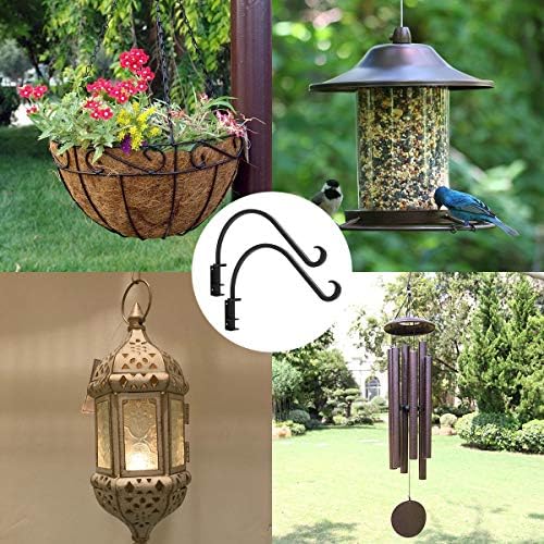 Swivel Plant Hanger for Hanging Plant, Plant Hanging Holder,Heavy Duty Black Iron Plant Hanger Brackets for Hanging Planters and Flowers Baskets Planter Outdoor (2 Pcs-14 Inches) - Image 4