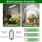 GooingTop Grow Light 100W 6000K, Super Bright White Desktop Clip Plant Lamp - Image 3