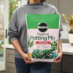 Miracle-Gro Tropical Potting Mix, For Container Plants, Use with Snake Plants, Spider Plants, Pothos, Monstera, 6 qt., 3-Pack - Image 3