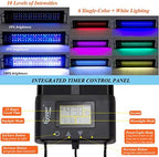 hygger Auto On Off LED Aquarium Light 24-30 Inches Dimmable 7 Colors Full Spectrum Fish Tank Light Fixture for Freshwater Planted Tank Build in Timer Daylight Moonlight & DIY Mode - Image 2