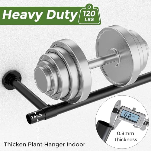 2 Pack Window Plant Hanger Indoor, 32 Inch Heavy Duty Plant Hanging Rod - Image 2