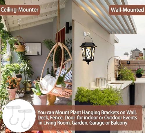 30Pack Ceiling Hooks Bulk for Hanging Plants 2.5in White - Image 5