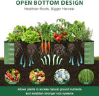 2 Pack 4x2x1 Ft Galvanized Raised Garden Bed, Green - Image 5