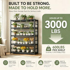 Plant Stand, Adjustable 5 Tier Metal Flower Stand with Double Layer Posts - Image 5
