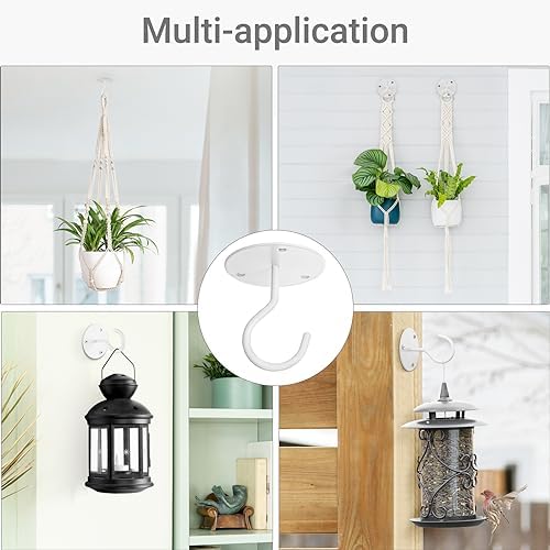 Mkono Macrame Plant Hangers and Ceiling Hooks Set of 8 Indoor Hanging Planter Basket Wall Decorative Flower Pot Holder for Indoor Outdoor Home Decor Gift Box - Image 5