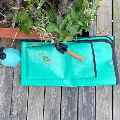 Gardening Mat PE Square Plant Pad Waterproof for Transplanting Flower Pots Potting Foldable Garden Repotting Tarp for Indoor Plant Repotting(Green(PE) 100x100cm) - Image 6