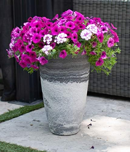 Algreen Products Vase Planter - Drainage Hole - 12 x 12 x 20.5 in - Resin - Image 2