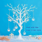 Sziqiqi Hanging Glass Globes Orbs Tea Light Candle Holders with Flameless LED Tealight for Wedding Ornaments, Wedding Birthday Christmas Party Centerpiece Accessory 2.36inch 20pcs +4 Extra - Image 4