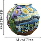 TOZLU Abstract Face Head Planter Picasso Colorful Art Resin Flower Pot - Image 4