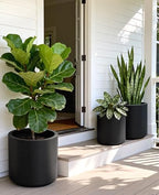 homenote 13.2/10.5/8.5 Inch Large Plastic Flower Pots with Drainage (3 Pcs) - Image 2