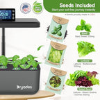 Hydroponics Growing System Kit with Seeds, 12-Pod Indoor Garden with 24W Full-Spectrum LED Grow Light, Smart LCD Control and 7L Water Tank for Herbs, Lettuce, Vegetables and Flowers(Black) - Image 3