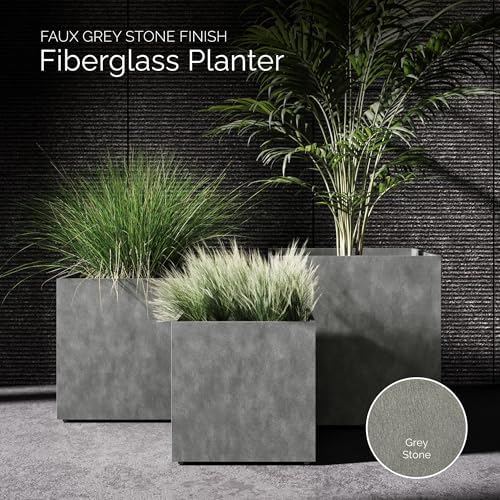 Reglito Cube Planters for Outdoor Plants, Square Indoor/Outdoor - Image 3