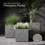 Reglito Cube Planters for Outdoor Plants, Square Indoor/Outdoor - Image 3
