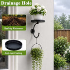 3-Pack Wall Plant Holder for Indoor Outdoor Plants, Metal Wall Planter - Image 5
