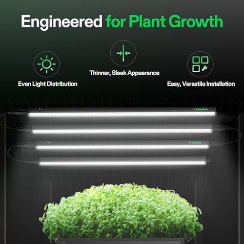 VIVOSUN T5 Grow Lights for Indoor Plants, 5000K Full Spectrum, 2FT - Image 2