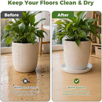 50 Packs 4/6/8/10/12 Inch Plastic Plant Saucers for Indoor Outdoor, Plant Water Catcher Tray for Pots, Bulk Flower Pot Saucers, Drip Trays for Potted Plants, Round Plates to Catch Water, White - Image 4