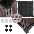 HOSTIC Garden Bed Elevated Plant Box Plastic Rattan Drainable - Image 4