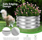Galvanized Raised Garden Bed- 2Pcs 2x2x1FT Planter Boxes, Sliver - Image 2