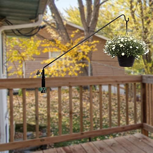 AshmanOnline Ashman Deck Hook (1 Pack, 49-Inch Deck Hook), Double Forged Solid Metal Single Piece Rod, Ideal for Bird Feeders, Plant Hangers, Coconut Shell Hanging Baskets, and Lanterns. - Image 5