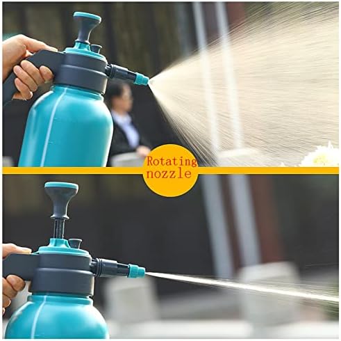 Watering Can Manual Garden Sprayer Hand 0.5 Gallon Lawn Pressure Pump Sprayer Valve Adjustable Nozzle 2L Lawn Garden Sprayers Dark Green Decorative Watering Can(A) - Image 5