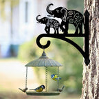 peacoblue Elephant Plant Hanger Bracket, Iron Outdoor Hanging Hook - Image 5