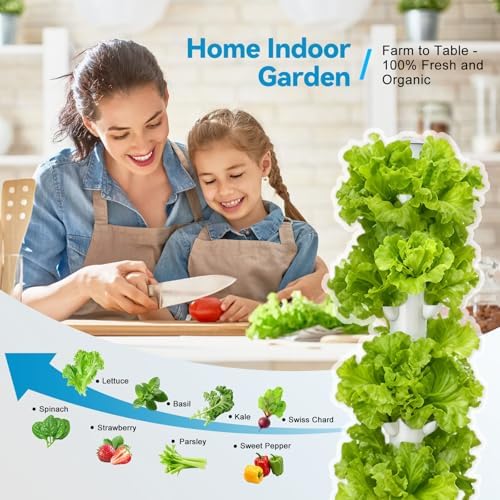 JESLED 15 Tiers Hydroponics Growing System Kits with 4 LED Grow Lights - Image 6