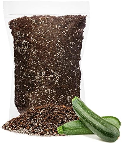 GARDENERA Premium Organic Potting Soil for Zucchini - (4 Quart Bag) by Gardenera