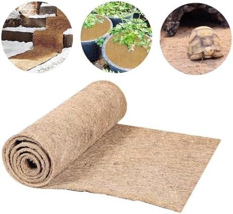 Coconut Mulch Mats, Coconut Fiber Mulch Mat Tree Ring Weed Barrier Multiple Sizes(60x100CM) - Image 5