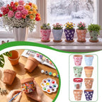 10 Set 3.15" Terracotta Pots to Paint Paint Your Own Planters - Image 4