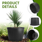 30 Pack 5 Gallon Plastic Nursery Pots,12.8 Inch Thickened Soft Plant Pots with Drainage Holes,Flower Planter Container for Seedlings Garden,Indoor and Outdoor - Image 4
