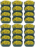 24-Pot Vertical Wall Planter, Self-Watering Stackable Planters for Indoor & Outdoor Use, Perfect for Herbs, Flowers & Vegetables (24, Green) by Okasiki