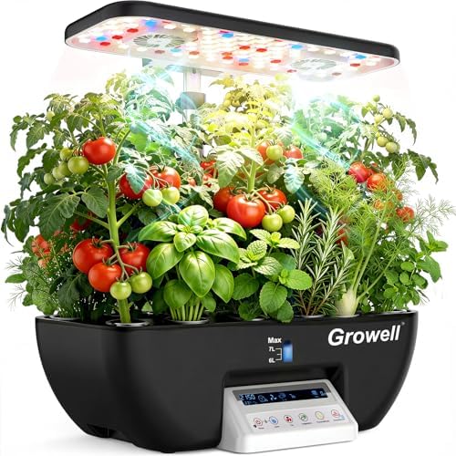 Growell 17 Pods Hydroponics Growing System Kit, Indoor Garden with 2 Fans by Growell
