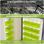 8 Pockets Garden Vertical Planter, 4 Tier Wall Mounted Hanging Planter Flower Garden Care Set For Flowers, Vegetables Or Herb Garden Indoor Outdoor Hanger Wall Hanging Home Decor (Tender Green) - Image 2