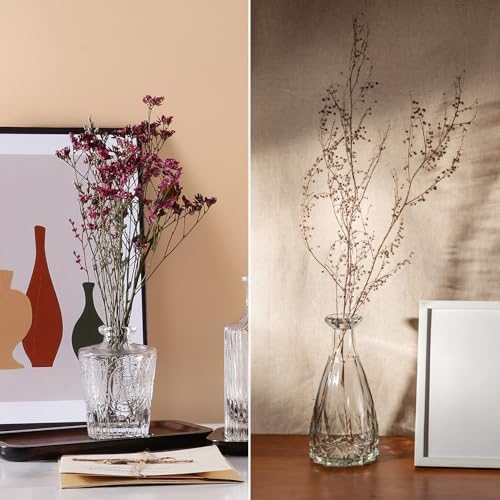 Vintage Glass Bud Vases Bulk 30 Pack, Small Clear Flower Vases - Image 3
