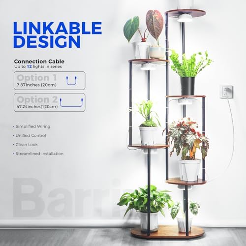Barrina OG09 Puck Grow Light, 18W(2 x 9W), 5000K, Timer, 2 Packs, White - Image 2