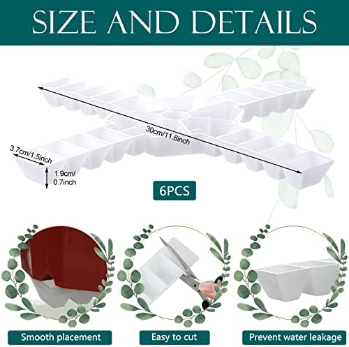 Panelee 6 Pcs Plant Pot Stand Riser 12 inch Plastic Under Plant Stand Adjustable Cuttable Prevent Water Damage for Outdoor Indoor Pot Holder Garden Patio(White) - Image 2