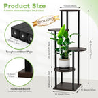 5 Tier Plant Stand Indoor Corner Tall Shelf for Multiple Plants - Image 2