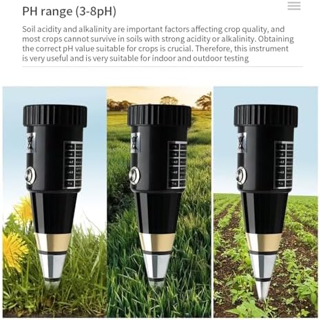 Soil Moisture PH Meter Acidity Humidity Tester Metal Sensor Probe 3~8ph No Battery Hygrometer for Planting Garden Tool - Image 6