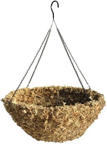 26" Sphagnum Moss Hanging Basket with Heavy Duty Galvanized Chain Hanger Made in Kansas USA! by Topiary+Art+Works