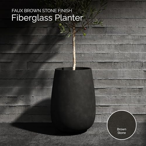 Mondo High Tall Fiberglass Planter, Indoor/Outdoor - Image 3