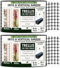 Downspout Trellis for Climbing Plants & Clematis, 9 ft x 4 in, 2-Pack by ScrollTrellis