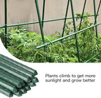Garden Stakes 6ft, Metal Plant Stakes 6Feet for Gardening and Farm, 72" Plastic Coated Plant Support for Tomato, Cucumber, Bean, Flower, Potted and More Climbing Plants - Image 7