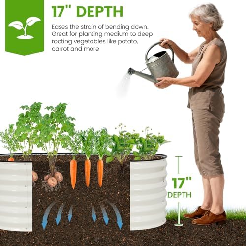 Galvanized Raised Garden Bed,4x2x1.4ft Planter Box for Deep Root Plant 2Pcs - Image 3